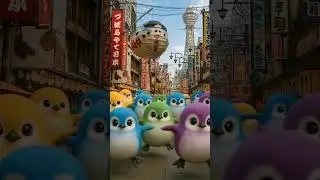 みんなで体操#cute #ai #aiart #funny #しめぺん #birds #365歩のマーチ