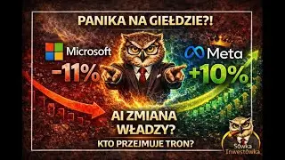 MICROSOFT -11% W DZIEŃ! 📉 PANIKA NA GIEŁDZIE! CZY META +10% WŁAŚNIE PRZEJĘŁA TRON AI? 👑