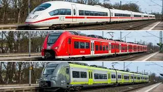 ICE,DB Regio,Agilis & Cargo Trains Passing| Regensburg Pr&uuml;fening 