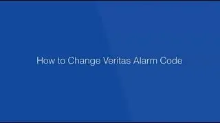 How to change Texecom Veritas alarm code