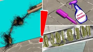 ASMR Very Satisfying Bathroom CLEANING Animation‼️, A Clogged Sewer, Salivary Gland Stones Removal