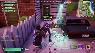 Fortnite Blitz Royale as Riptide Raz with Light Fire, Vigilante94 and Purple Lambo