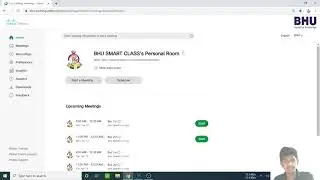 Online Classes with Webex  - BHU