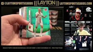 202324 Topps Chrome Bundesliga Soccer Hobby 12 Box Case Break #12   PICK YOUR TEAM