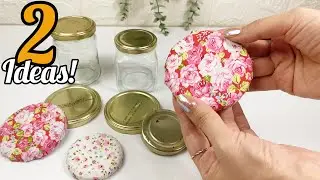 Turn Jar Lids Into a Cute Mini Case & Sewing Needle Holder! 😍✨ 2 DIY Ideas