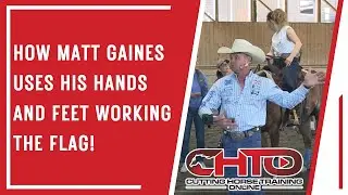 How Matt Gaines Uses His Hands And Feet Working The Flag!
