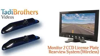 Backup Camera Systems with 2 Wireless CCD License Plate cameras from www.tadibrothers.com