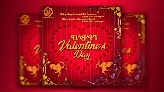Valentine's Day Social Media Post Design In Photoshop | Happy Valentine's Day Post Design