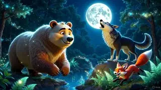 &ldquo;Bear &bull; Wolf &bull; Fox | Magical 3D Cartoon Forest Scene | AI Art Creation&rdquo;