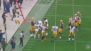 GB Aaron Jones run game clips vs PIT week 4