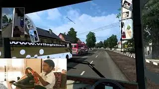 Bus Drive through Extreme Narrow Roads of Tamil Nadu - Euro Truck Simulator 2 |Wheel Gameplay PXN V3