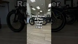 Rad Rover 6 Plus weight?
