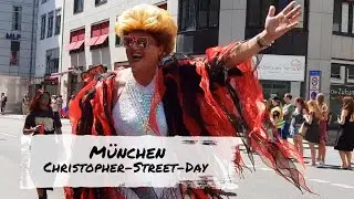 CSD 2022 in M&uuml;nchen, Christopher-Street-Day-Parade und Show am Marienplatz