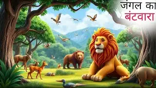 जंगल का बंटवारा 🦁🏞️🐒🐇| cartoon video| kids for children| viral cartoon video| long|  the Cartoon To|