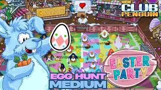 EASTER PARTY 2025 WALKTRHOUGH - EGG HUNT : MEDIUM🐣|  New Club Penguin
