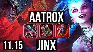 AATROX vs JINX (MID) | 9/1/9, 800+ games, Dominating | KR Diamond | v11.15