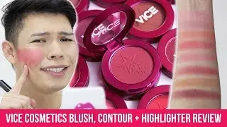 WATCH BEFORE YOU BUY!!! VICE COSMETICS BLUSH, CONTOUR, AND HIGHLIGHTER REVIEW + SWATCHES