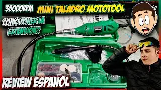 Mini Taladro Esmeril Mototool | Tiene fuerza? COMO PONER LA EXTENSION ✅#wallypeimbert #herramientas