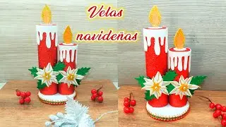COMO HACER VELAS NAVIDEÑAS DE FOAMI