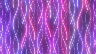 Neon Light Wave Curve Lines of Abstract Future Laser Beams Flow Down 4K UHD 60fps 1 Hour Video Loop