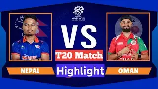Nepal vs Oman Warm Up Match | T20 World Cup Qualifier 2025 Highlights