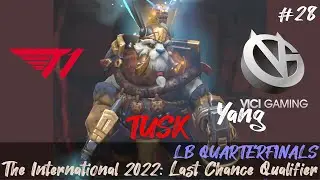 T1 vs Vici Gaming (Yang - TUSK)   - TI 2022 LCQ: LB Quarterfinals Game 3