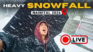 Heavy Nainital Snowfall Today 2026 ❄️ | LIVE Snowfall Update | Snowfall in Nainital 2026