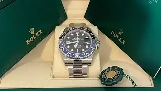 Unboxing Rolex GMT-Master 126710BLNR Batman watch 2022