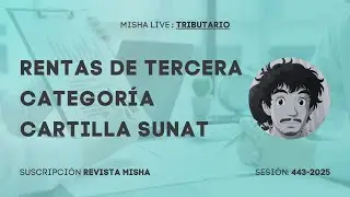 Rentas de Tercera Categoría 2026 Cartilla SUNAT