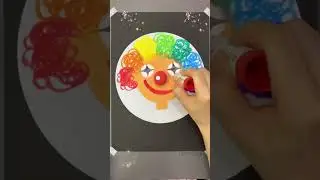 How to Make a Rainbow Clown Face Craft | Easy DIY Art Tutorial for Kids