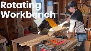 Rotating Workbench with Miter Saw Station and Planer