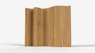 Wooden Privacy Screen 3D Model