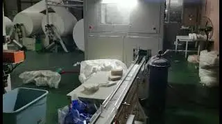 facial tissue log saw cutting machine