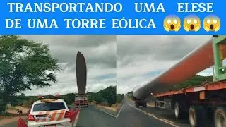 VIDEO MOSTRA TRANSPORTE DE UMA DAS ELESE DE UM AERO GERADOR E&Oacute;LICO