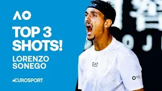 Top 3 Shots: Lorenzo Sonego 🔥 | Australian Open 2025 Highlights 🇦🇺