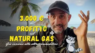 3.000 euro di profitto sul natural Gas. Gi&ugrave; insieme alle altre commodities
