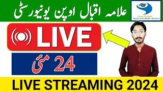 🔴 LIVE || Today Live Streaming || The AIOU Live || Asmatullah Awan || 24 May 2024