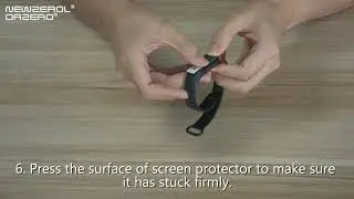 Newzerol & Orzero Soft Yellow TPU Watch Film Installation Guide Xiaomi Band 4 Example