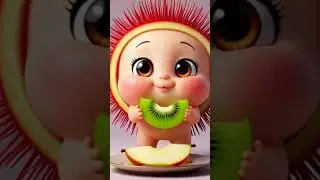 Tiny Fruit Baby&rsquo;s Magic Transformation & Crunch 😋🍓✨ #babyfruit #animation #asmr #cute #fruitbaby