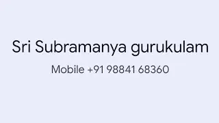Srisubramanya gurukulam  is live pradhosham mahanyasam rudhram