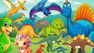 BrightKidz || Dinosaurs Family || Dinosaur For Kids || Learning Video For Kids || BK || #brightkidz