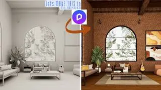 From Zero to Hero Industrial Living room interior design in D5 render 2.11| Easy tutorial.
