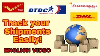 How to Track your Orders on India Post, DTDC, The Professional Courier and DHL|Track Couriers Easily