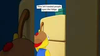 How left handed people open the fridge #shorts #funny #meme
