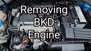 Removing a BKD engine MK5 Golf Touran A3