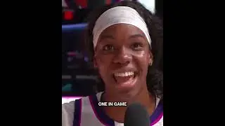 Dominique Malonga reacts to her dunk | Unrivaled women's basketball WNBA #shorts #short #basketball