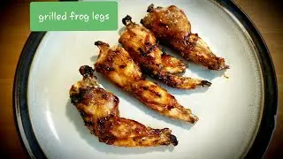 Grilled frog legs