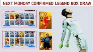 MONDAY CONFIRMED LEGENDS BOX DRAW | WHAT IS COMING MONDAY BOX DRAW | PES 2020 | PES TRICK YOU TUBE