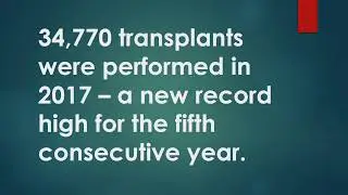 ORGAN DONATION Statistics - 2017 Current
