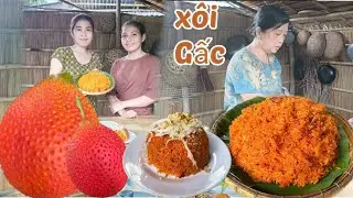 Cách hấp XÔI GẤC lên màu đẹp béo ngon  để qua ngày vẫn mềm dẻo của mẹ